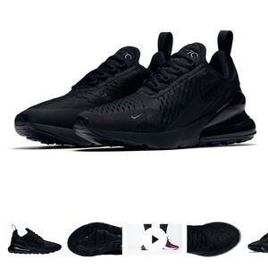 Like NEW Nike Air Max 270 Women's Black Sneakers